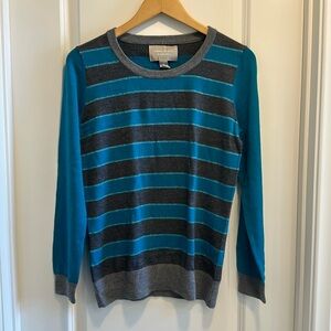 Banana Republic Factory teal/grey wool sweater size M